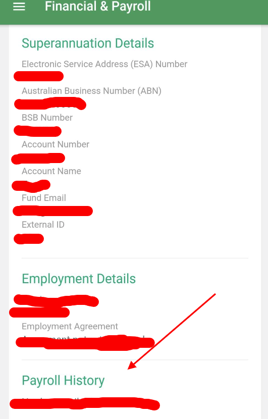 How do I access my payslip via the portal or app? Roubler